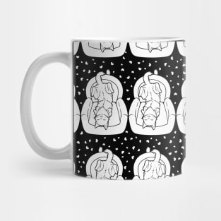 Cute Couch Potato Cat Pattern Mug